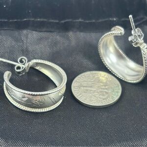 Elegant Silver Hoop Earrings